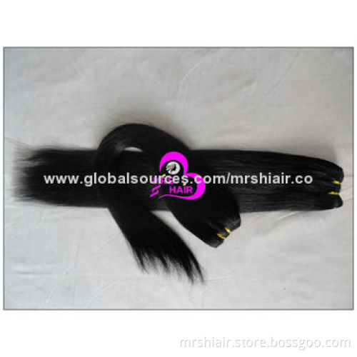 20" Brazilian Virgin Hair Weaves, Extensions, Silky Straight, Natural Color